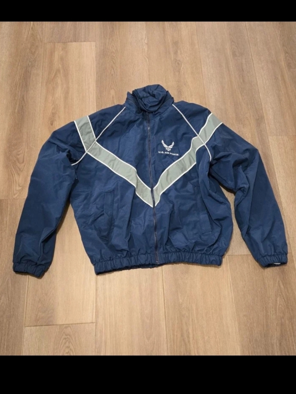 US AIR FORCE Jwod Skillcraft Navy/Gray NYLON Uniform/Jacket & Pants Size Medium